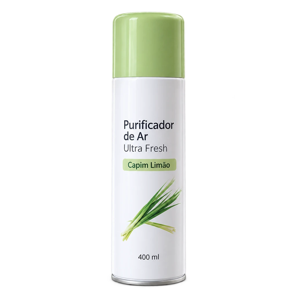 Purificador de Ar Ultra Fresh Capim Limão 400ml — apresentação do produto