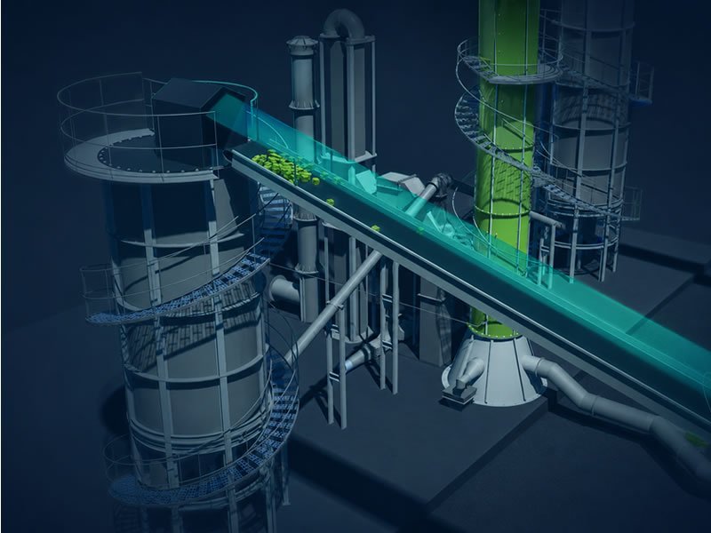 Representação do sistema de gaseificação Catavolts